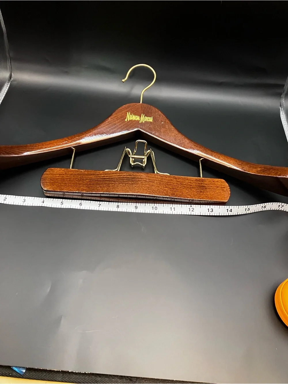 4 Neiman Marcus Heavy Duty wood Hangers “buy it for life” closet accessories